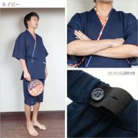紳士]うちわ付甚平【Amour】×【kata kata】父の日 メンズ 上下