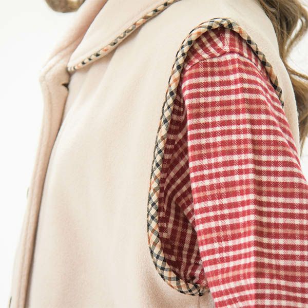 DAKS】レディース フリース ベスト (日本製/婦人 /ルームウェア/暖かい