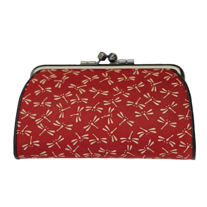 印伝 印傳屋 上原勇七 (INDEN-YA) 本革 親子がま口 小銭入れ 型番1501 