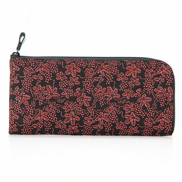 印伝 印傳屋 上原勇七 (INDEN-YA) 本革 L字ファスナー長財布(小銭入れ  