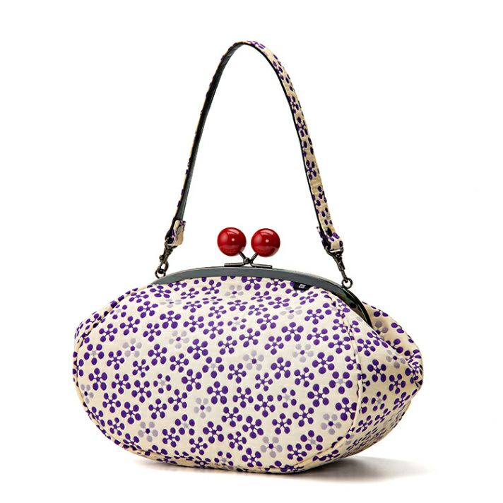 梅模様　ちりめん 利休バッグ　和装バッグ 梅模様 ちりめん 利休バッグ 和装バッグ 【公式通販】