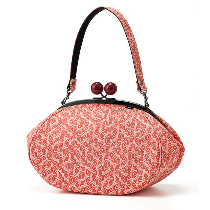 極美品✨未使用級　印傳屋　合切袋（大）　信玄袋　巾着　小桜柄　鹿革　濃紺　赤 極美品✨未使用級 印傳屋 合切袋（大） 信玄袋 巾着 小桜柄 鹿革 濃紺