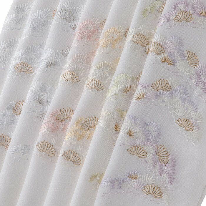正絹半衿 松葉 刺繍半衿