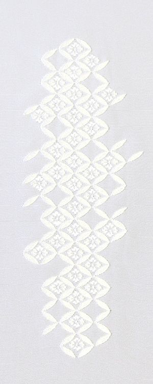 花まり 刺繍半衿 / 正絹・塩瀬 / 袷用 / 白地×白 / 半襟 | さんび公式オンラインショップ