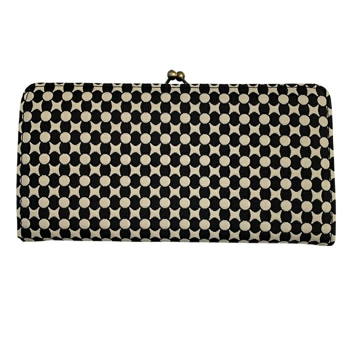 麻の葉柄 親子がま口《 白×赤 》 がまぐち 財布 小銭入れ 日本製 京都