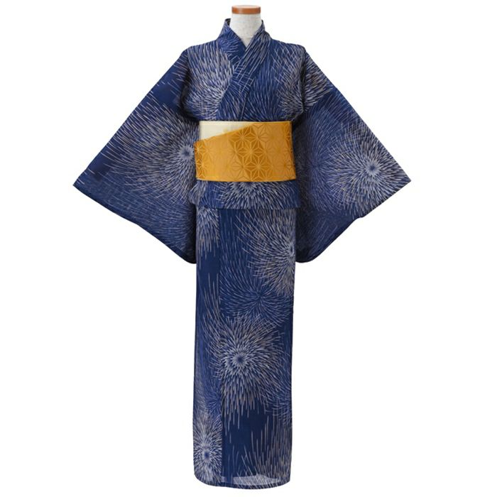浴衣 / 古今 ～花火～ / ネイビー(花火大会 夏 ゆかた yukata 粋 京都 
