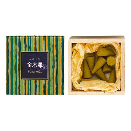 かゆらぎ 緑茶 コーン12個入 香立付 【日本香堂】 | arakawa ONLINE SHOP