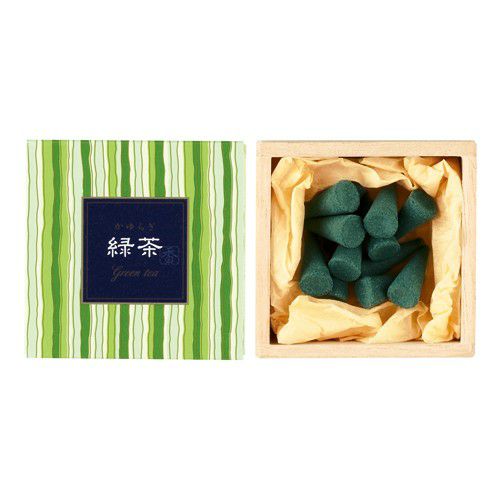 4902125384569 【168個入】 かゆらぎ 緑茶 コーン12個入 香立付 99655【キャンセル不可】 かゆらぎ 緑茶 コーン12個入 香立付 【日本香堂】 | arakawa ONLINE SHOP