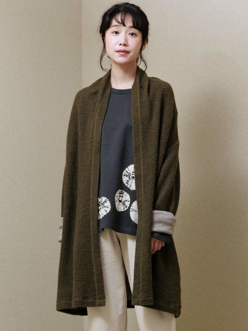 ✯専用商品✯フランスアンティーク　カットワークとスカラップのガウン　羽織　ローブ ウールの暖かさと綿の柔らかさを兼ね備えたローブ | arakawa