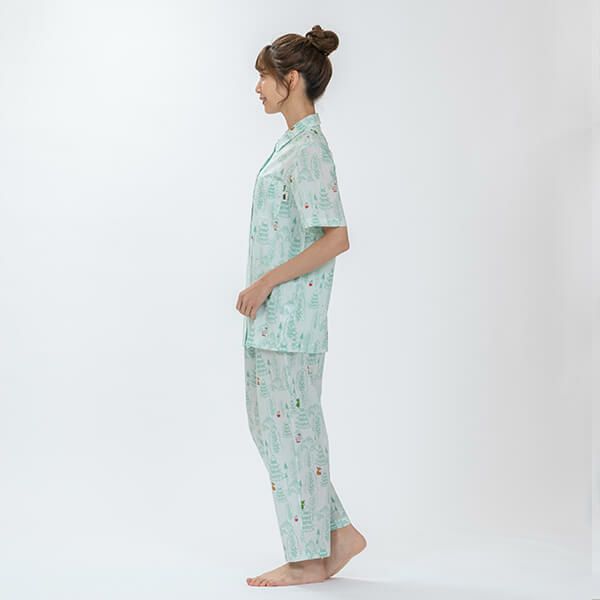 【新品】ムーミンMOOMIN/アムール　春夏物パジャマ（L)　ｂ13 新品】ムーミンMOOMIN/アムール 春夏物リップルパジャマ（M)b13