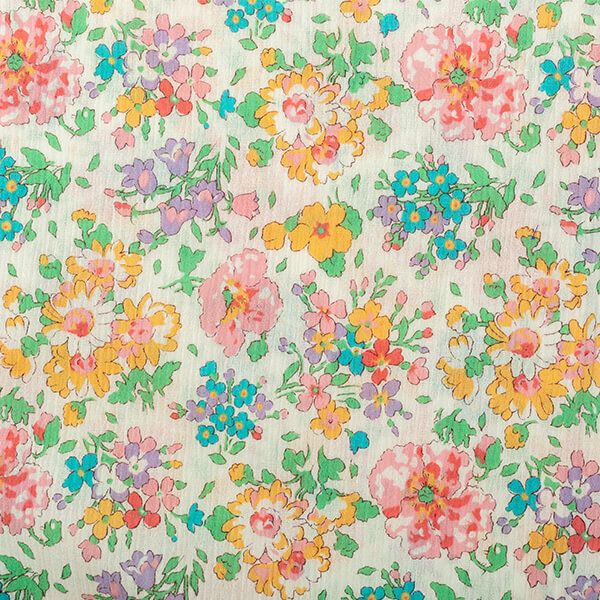 【新品】リバティ LIBERTY fabric　春夏物クレープパジャマ（L)№2 LIBERTY]リバティプリント クレープ素材の夏用パジャマ