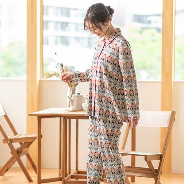 リバティプリント】スムースプリント 花柄 パジャマ レディース 春 秋 