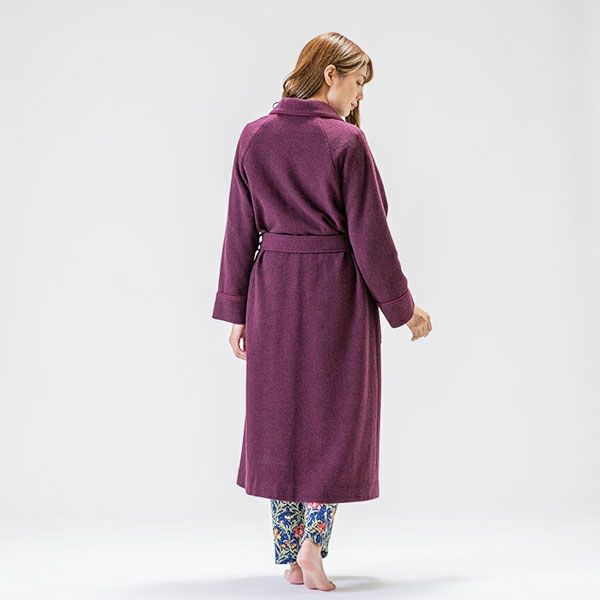 mila schon】軽量 ウール レディース ローブ 冬 高級 無地 ロング 