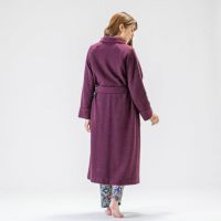 mila schon】軽量 ウール レディース ローブ 冬 高級 無地 ロング 