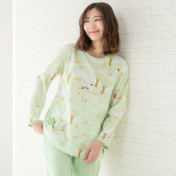Amour アムール】×【MOOMIN ムーミン】サテン プリント