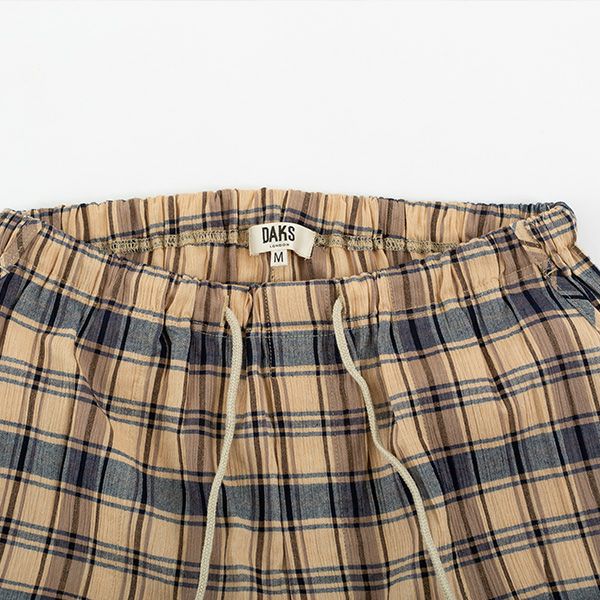 美品【DAKS ダックスロンドン】ハウスチェック柄 ガウチョパンツ プリーツ ハウスチェックプリーツスカーフ｜DAKS（ダックス）公式