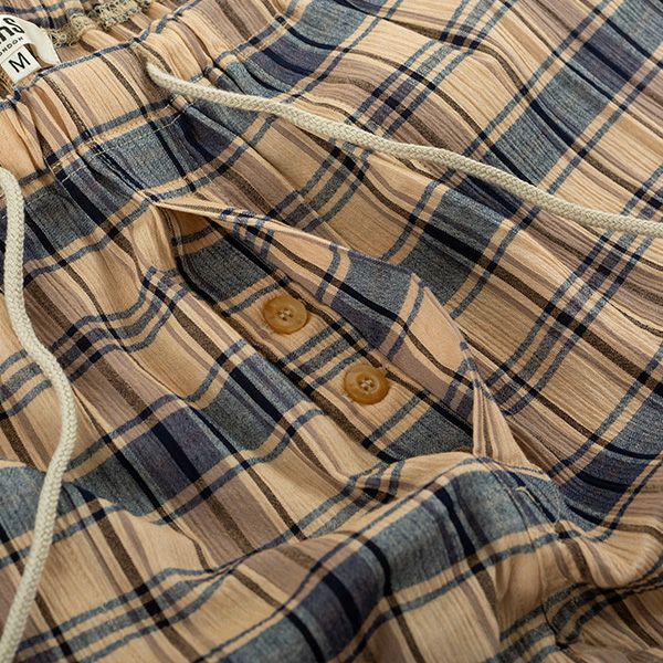 紳士] ハウスチェッククレープ 6分丈 パンツ 【DAKS】＜単品