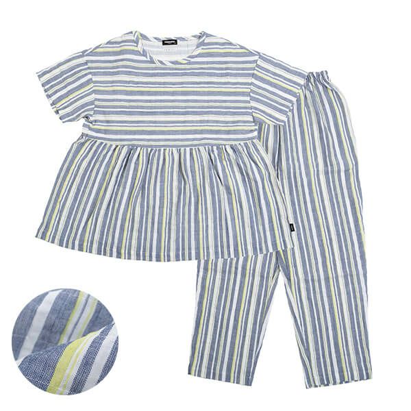 【新品】レノマrenoma　春夏物ダブルガーゼシャーリングパジャマ（M) 新品】レノマrenoma 春夏物ダブルガーゼシャーリングパジャマ（M