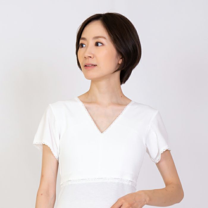 ブラジャー機能付き和装肌着 【夏用】 No.410 かぶり式 さんび 日本製