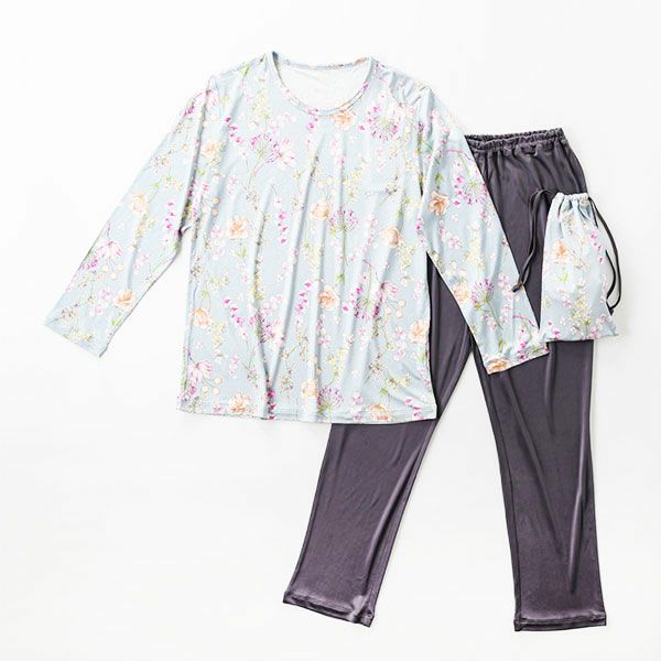 mila schon】シルクニット プリント レディース パジャマ 