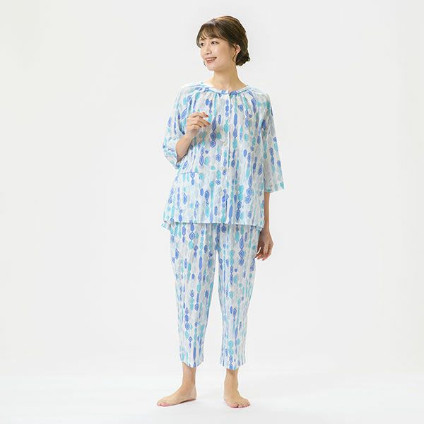 Amour150】【母の日好適品】【小柄な方向け】モダンなダイヤ柄で涼しい