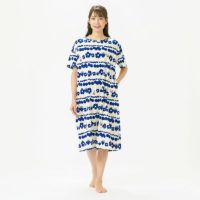 【新品】ムーミンMOOMIN/アムール　春夏もの高島ちぢみホームドレス（M) mor178-32111-01.jpg