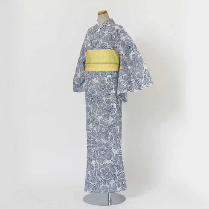 餃子様　　M3510★ 着物淡雪 ★ 綿紬浴衣 ★ 雪月 文字　綿紬　浴衣　扇子 餃子様 M3510☆ 着物淡雪 ☆ 綿紬浴衣 ☆ 雪月 文字 綿紬 浴衣