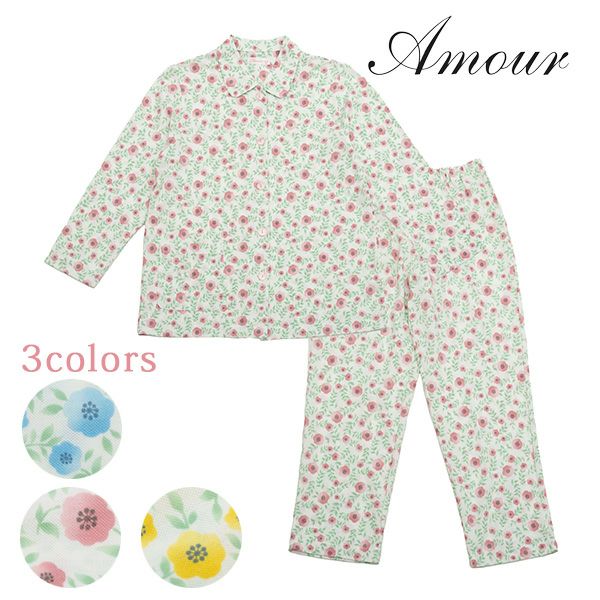 【新品】リバティ LIBERTY fabric　春秋物パジャマ（M)C19 新品】リバティ LIBERTY fabric 春秋物パジャマ（M)C19