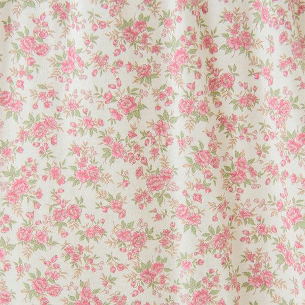 【Amourアムール】小花柄プリントヨークスムースパジャマ