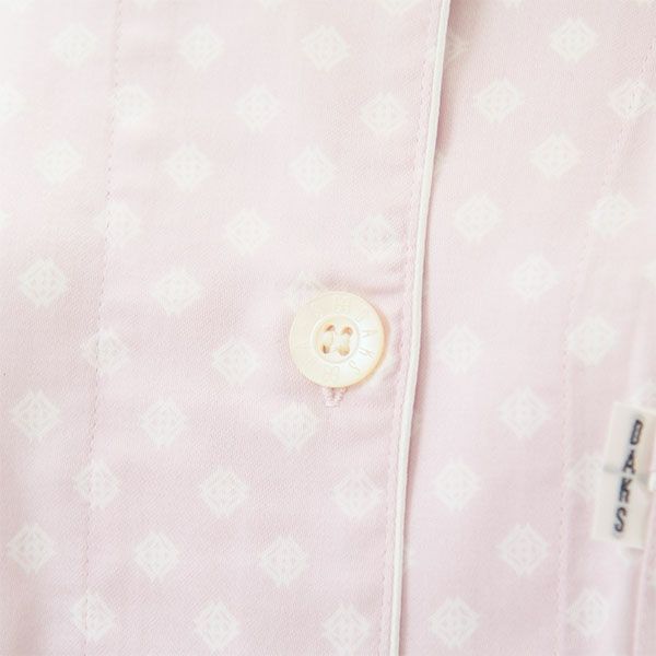 【DAKS】なめらかサテン小紋柄パジャマ