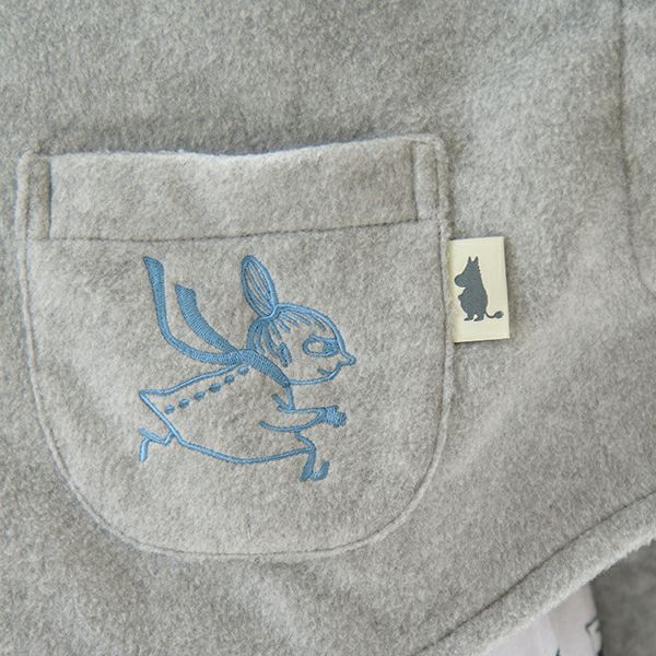【MOOMINムーミン】×【Amourアムール】婦人パジャマふんわりフリースケープリトルミイ刺繍