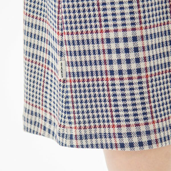 【DAKS】接結ジャカードチェックワンピース