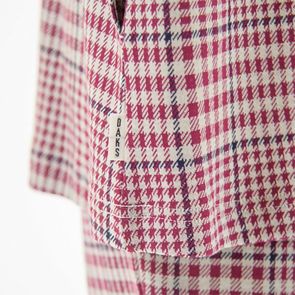 【DAKS】接結ジャカードチェックワンピース