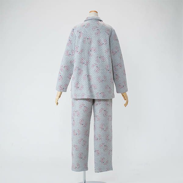【ELLE】線描きフラワープリントパジャマ