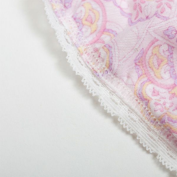 【Amour/アムール】天竺プリントくるみ仕様ペイズリー柄レギュラーショーツ