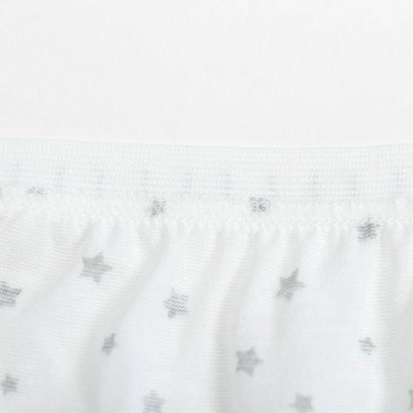 【ELLE】綿天竺ELLEゴム仕様星柄レギュラーショーツ