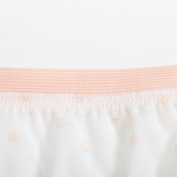 【ELLE】綿天竺ELLEゴム仕様星柄レギュラーショーツ